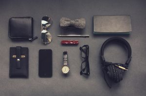 Collection of items representing personal branding in equity crowdfunding